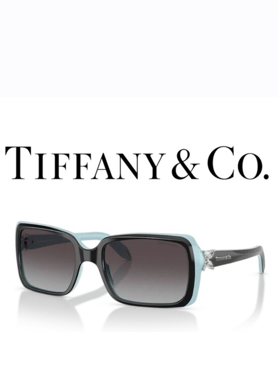 Tiffany & Co. Accessories - BNIB Tiffany & Co. 80553C Rectangle Sunglasses Top Black Azure  PRESCIPTION